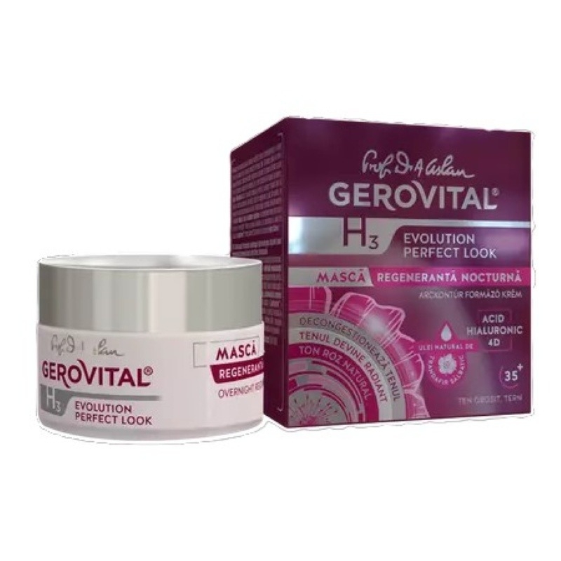 Masca regeneranta de noapte GH3 Evolution Perfect Look, 50 ml, Gerovital Masca regeneranta de noapte GH3 Evolution Perfect Look, 50 ml, Gerovital