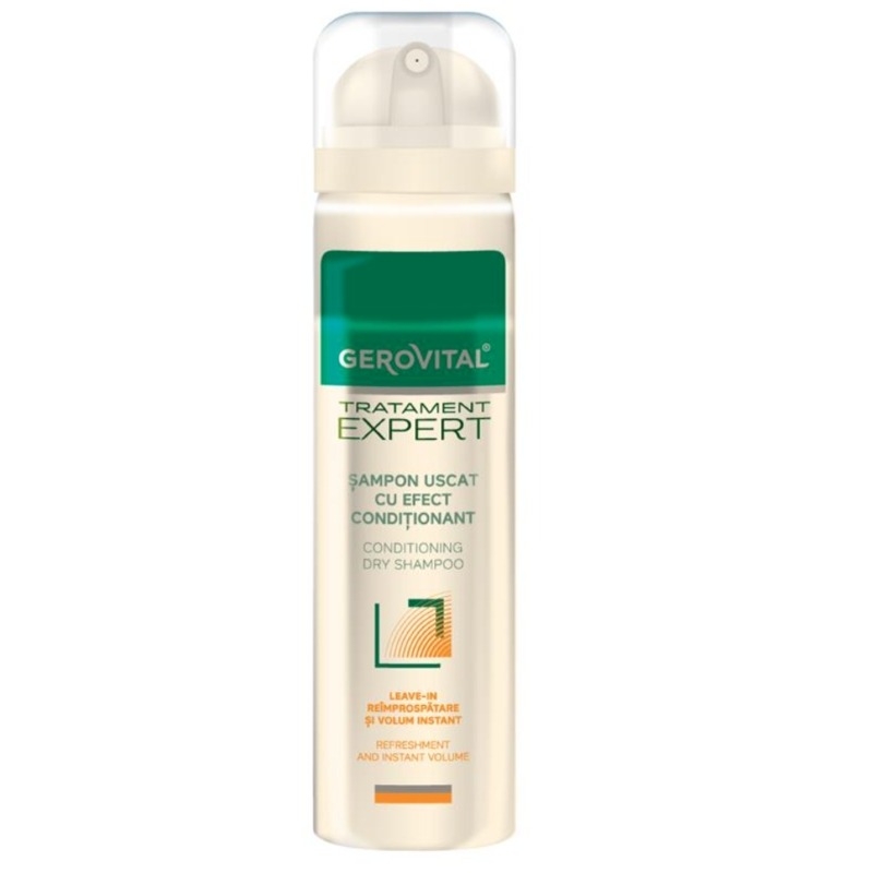 Sampon uscat cu efect conditionat Tratament Expert, 200 ml, Gerovital Sampon uscat cu efect conditionat Tratament Expert, 200 ml, Gerovital