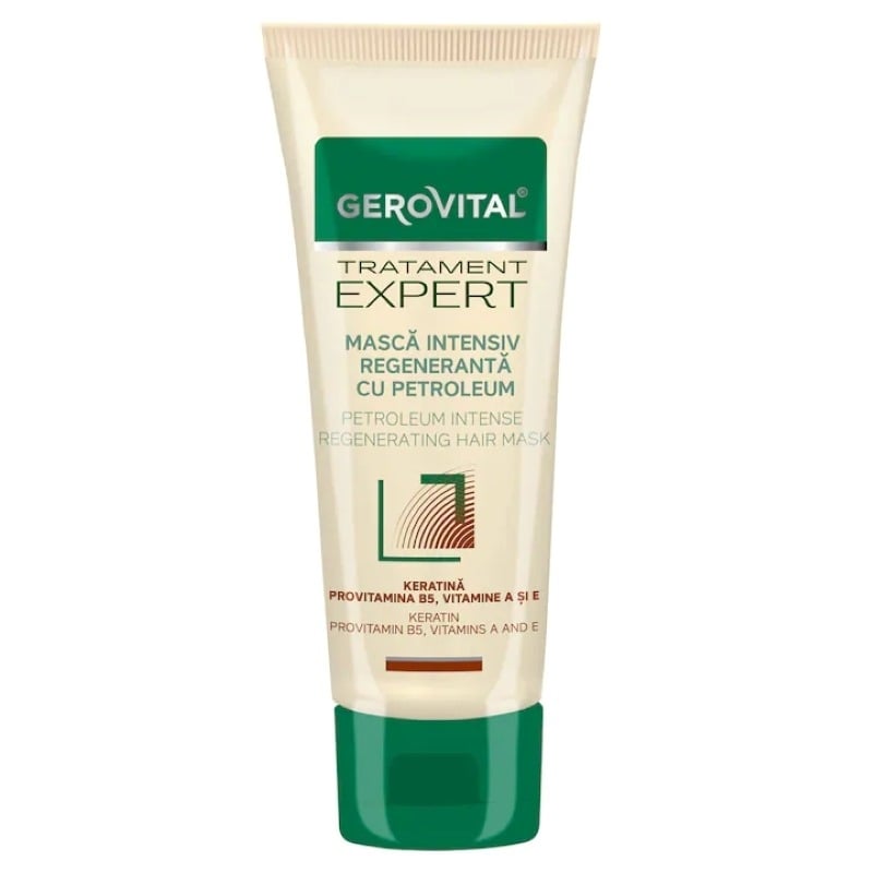 Masca intensiv regeneranta cu petroleum Tratament Expert, 150 ml, Gerovital