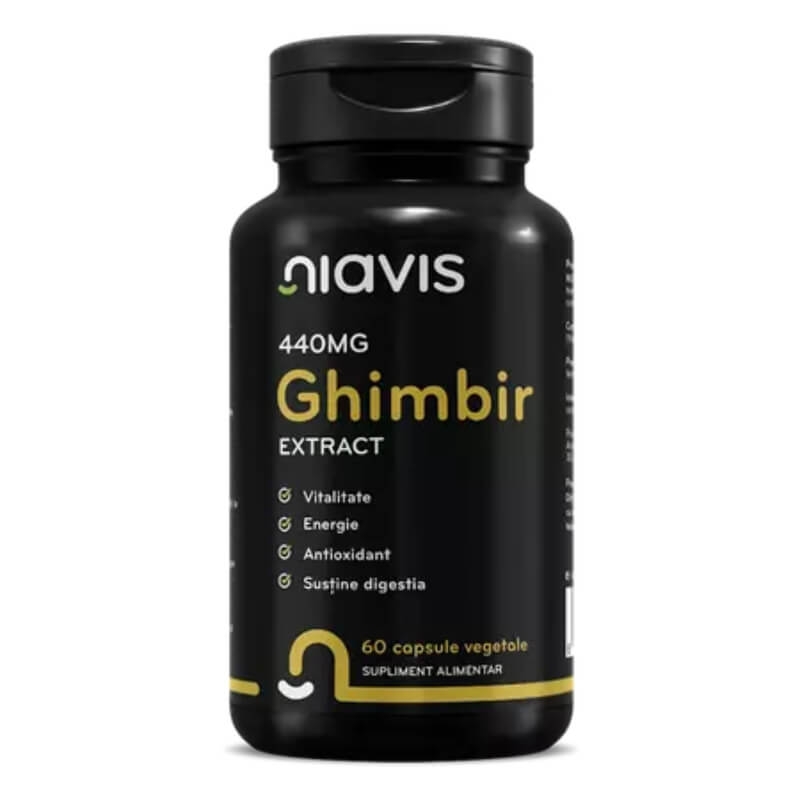 Ghimbir extract, 440 mg, 60 capsule, Niavis Ghimbir extract, 440 mg, 60 capsule, Niavis
