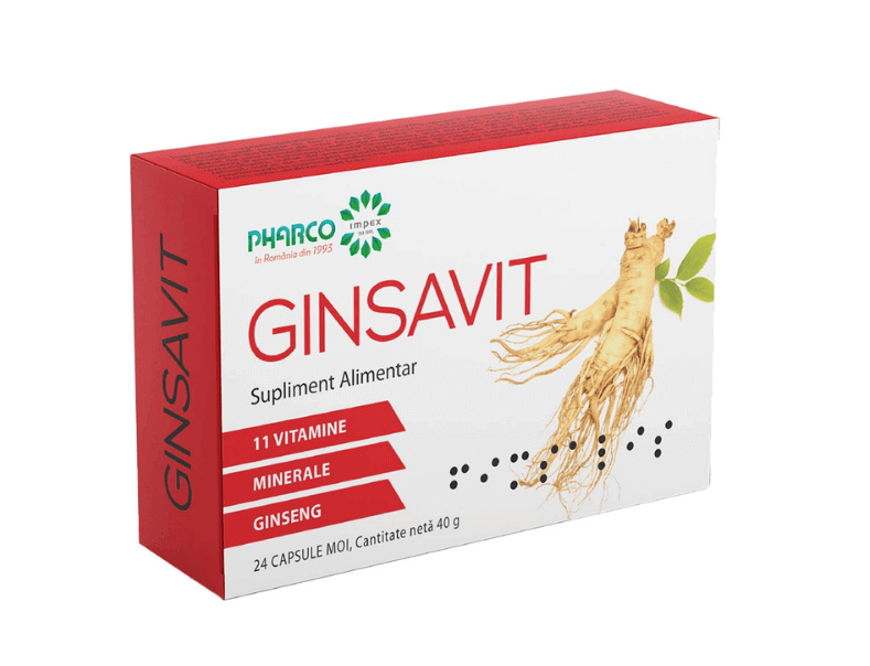 Ginsavit, 24 capsule, Pharco Ginsavit, 24 capsule, Pharco