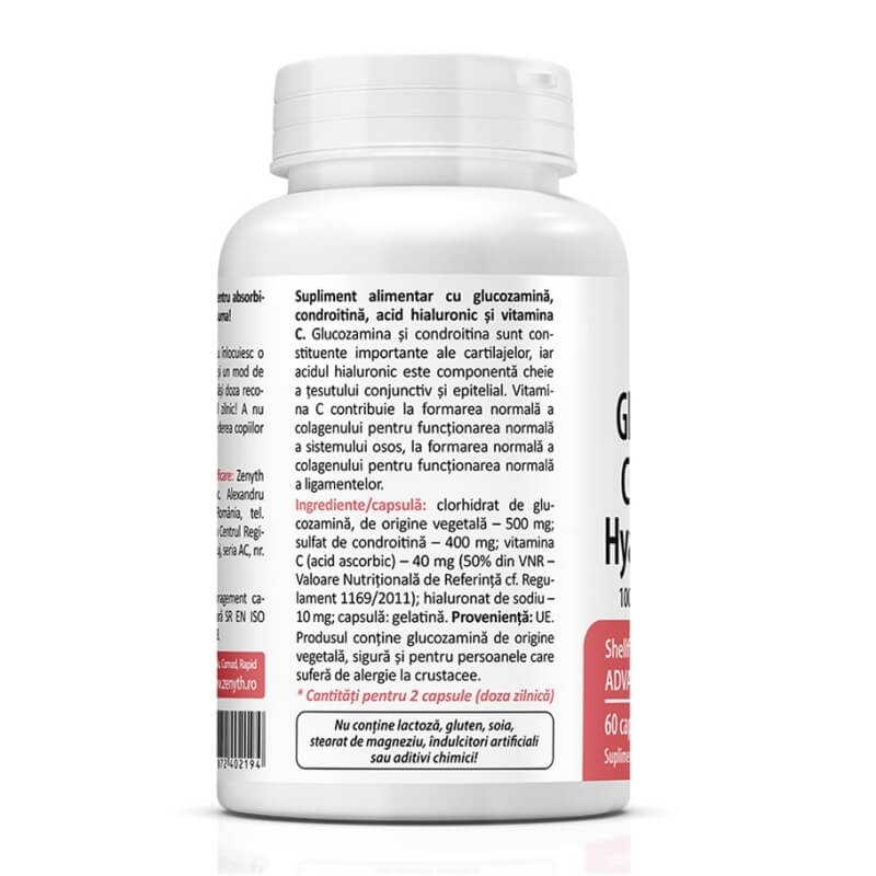 Glucosamine, Chondroitin, Hyaluronic Acid, 60 capsule, Zenyth Glucosamine, Chondroitin, Hyaluronic Acid, 60 capsule, Zenyth