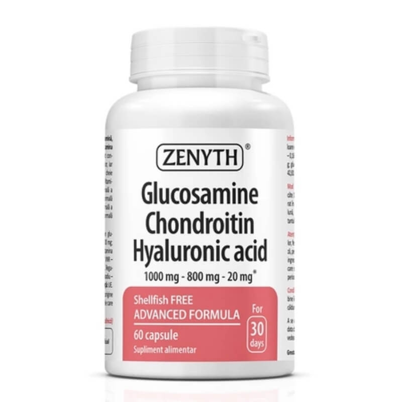 Glucosamine, Chondroitin, Hyaluronic Acid, 60 capsule, Zenyth Glucosamine, Chondroitin, Hyaluronic Acid, 60 capsule, Zenyth