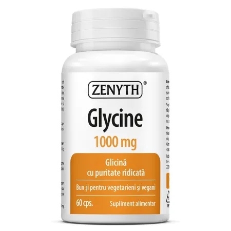 Glycine 1000 mg, 60 capsule, Zenyth Glycine 1000 mg, 60 capsule, Zenyth