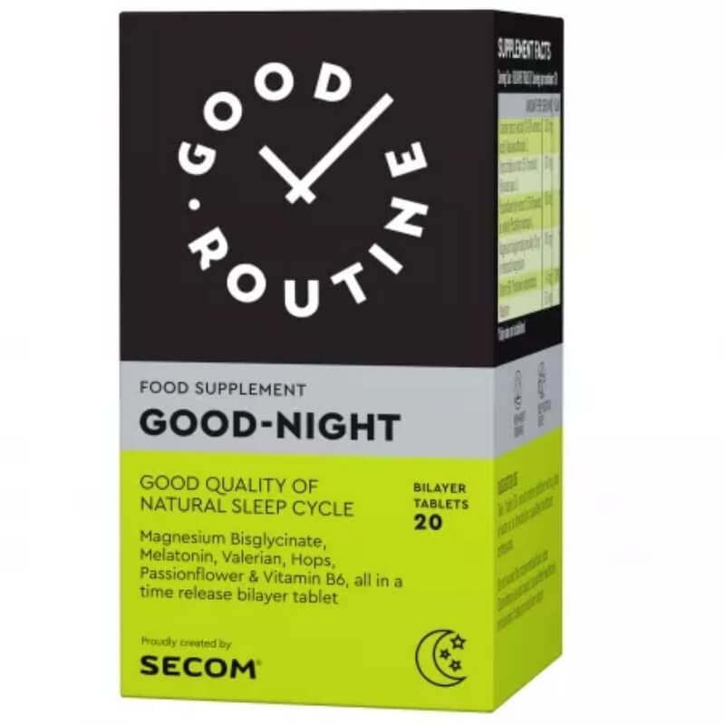Good Night Good Routine, 20 tablete dublu-strat, Secom Good Night Good Routine, 20 tablete dublu-strat, Secom