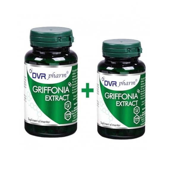 Pachet Grifonia, 60 + 30 capsule, DVR Pharm Pachet Grifonia, 60 + 30 capsule, DVR Pharm