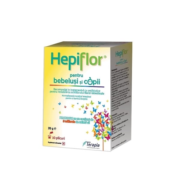 Hepiflor pentru bebelusi si copii, 10 plicuri, Terapia Hepiflor pentru bebelusi si copii, 10 plicuri, Terapia