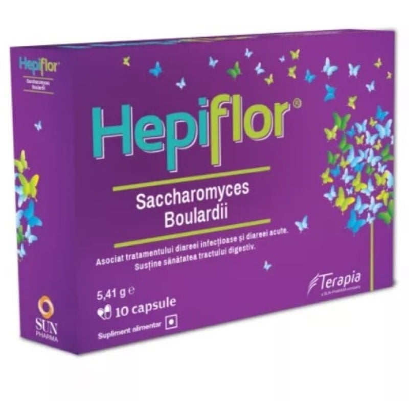 Hepiflor Saccharomyces Boulardii, 10 capsule, Terapia Hepiflor Saccharomyces Boulardii, 10 capsule, Terapia