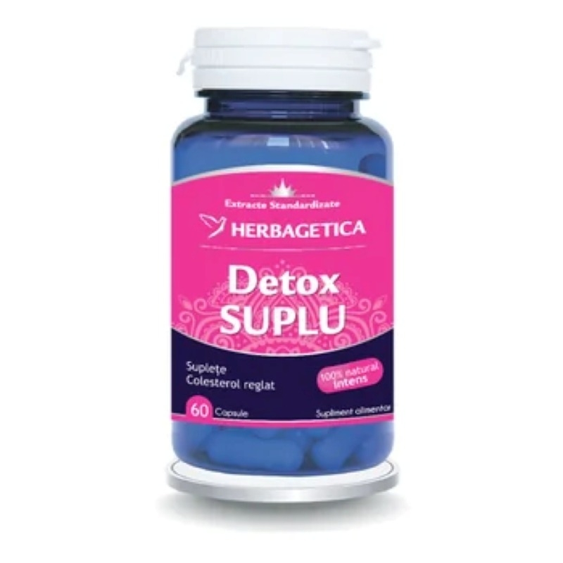 Detox suplu, 60 capsule, Herbagetica Detox suplu, 60 capsule, Herbagetica
