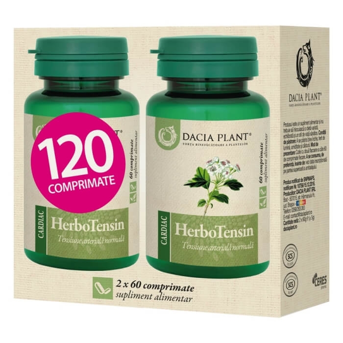HerboTensin, 120 comprimate, Dacia Plant HerboTensin, 120 comprimate, Dacia Plant