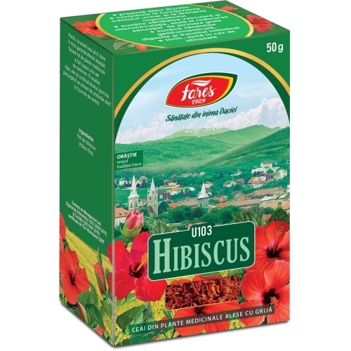 Ceai hibiscus U103, 50 g, Fares