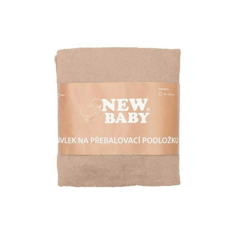 Husa, New Baby, Pentru saltea de infasat, 50x70 cm, Cu banda elastica, Bumbac terry, Beige Husa, New Baby, Pentru saltea de infasat, 50x70 cm, Cu banda elastica, Bumbac terry, Beige