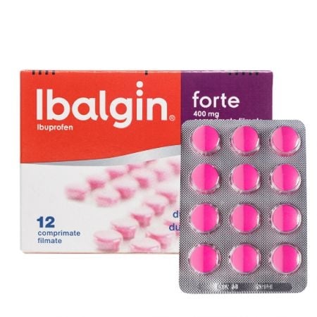 Ibalgin Forte, 400 mg, 12 comprimate filmate, Sanofi Ibalgin Forte, 400 mg, 12 comprimate filmate, Sanofi