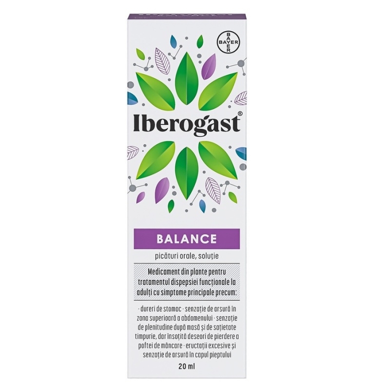 Iberogast Balance picaturi orale, 20 ml, Bayer Iberogast Balance picaturi orale, 20 ml, Bayer