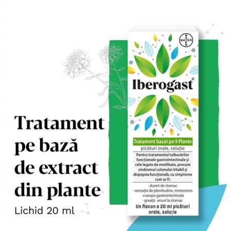 Iberogast picaturi orale, 20 ml, Bayer