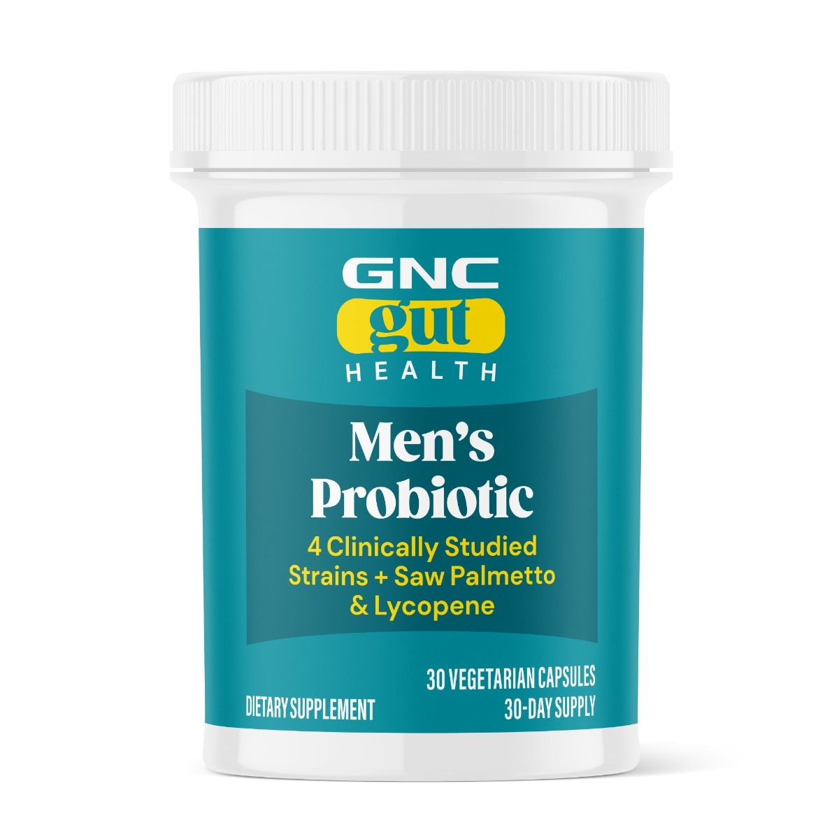 Probiotic studiat clinic pentru barbati cu 30 miliarde UFC culturi vii cu saw palmetto si lycopene, 30 capsule, GNC Probiotic studiat clinic pentru barbati cu 30 miliarde UFC culturi vii cu saw palmetto si lycopene, 30 capsule, GNC