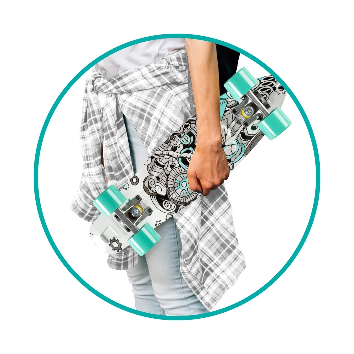 Skateboard copii, Qkids, Galaxy Industrial