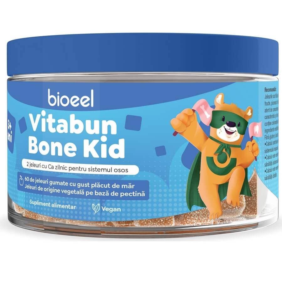Jeleuri gumate cu calciu Vitabun Bone Kid, 60 jeleuri, Bioeel Jeleuri gumate cu calciu Vitabun Bone Kid, 60 jeleuri, Bioeel
