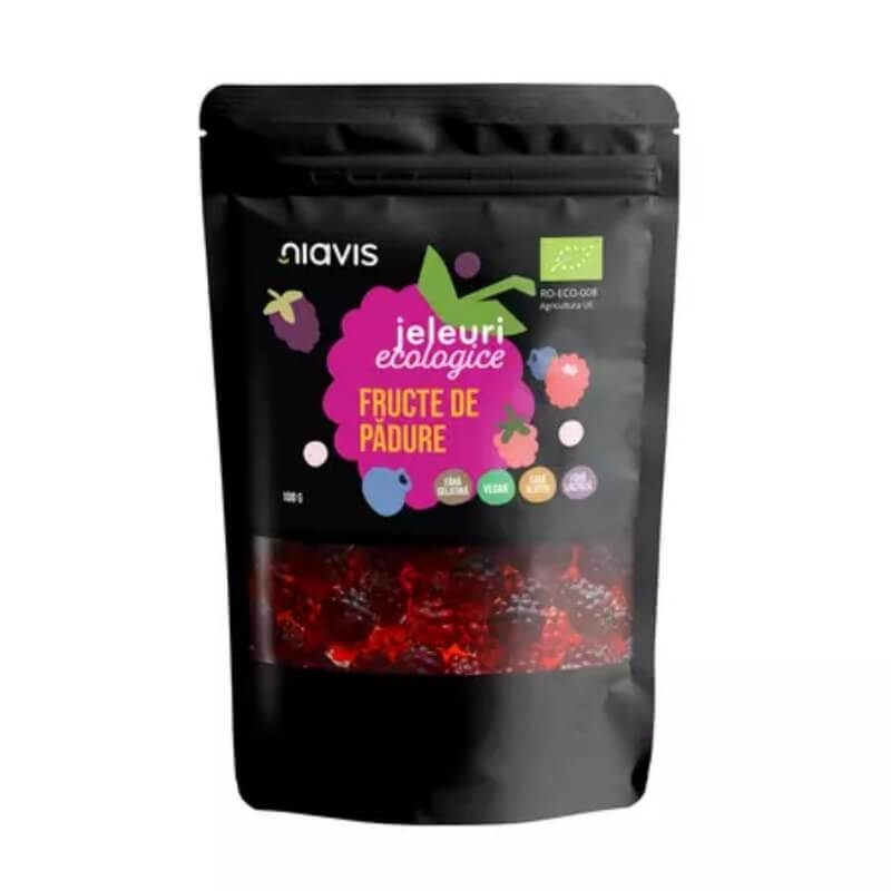 Jeleuri ecologice cu fructe de padure, 100 g, Niavis Jeleuri ecologice cu fructe de padure, 100 g, Niavis