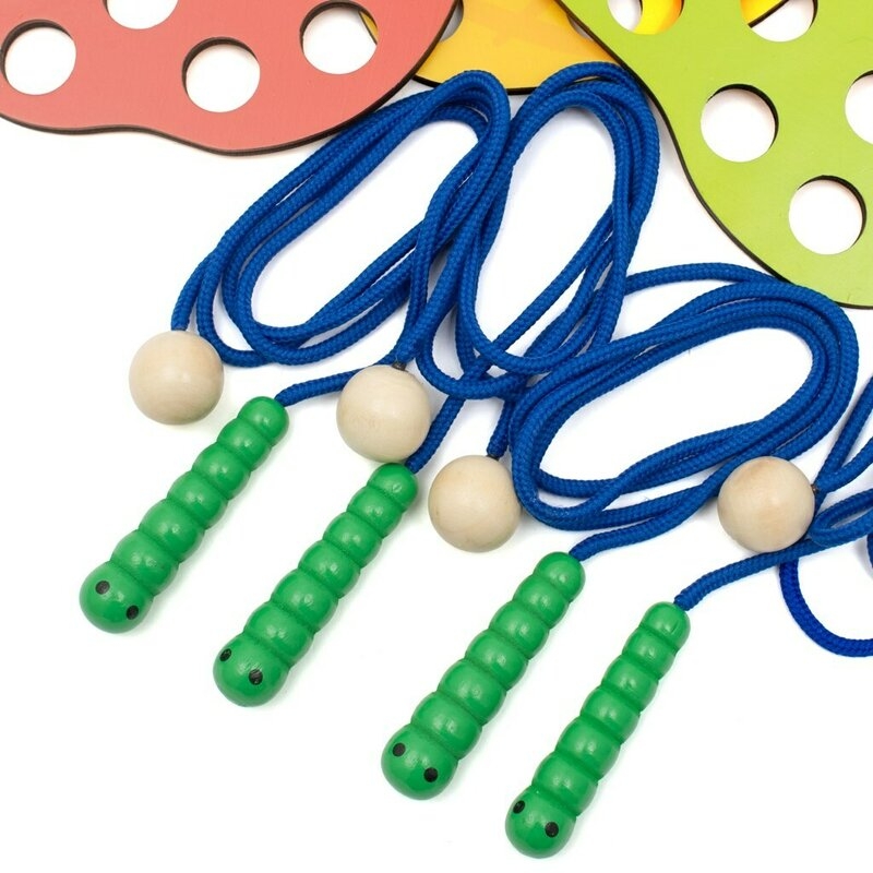 Jucarie Montessori de snuruit, Baby Mix, Dezvolta abilitatile motorii fine, a concentrarii si a rabdarii, Lemn si snur moale din bumbac, 36 luni+, Vegetables and Fruits Jucarie Montessori de snuruit, Baby Mix, Dezvolta abilitatile motorii fine, a concentrarii si a rabdarii, Lemn si snur moale din bumbac, 36 luni+, Vegetables and Fruits