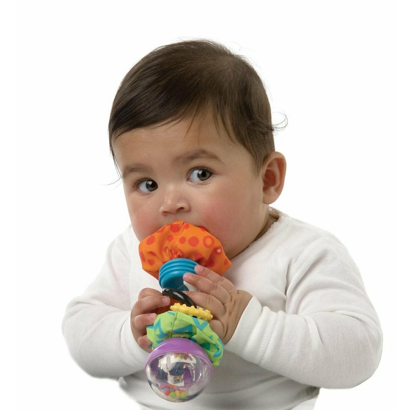 Jucarie zornaitoare, Cu diferite texturi, Dimensiune mare, Super Shaker, Playgro Jucarie zornaitoare, Cu diferite texturi, Dimensiune mare, Super Shaker, Playgro