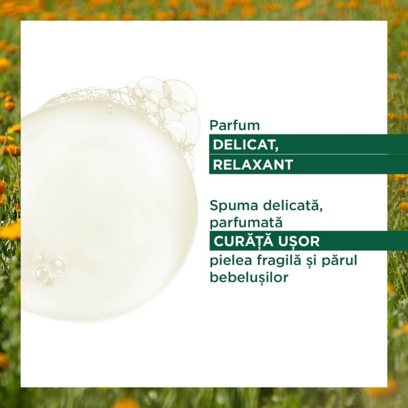 Gel spumant pentru par si corp, 500 ml, Klorane Bebe Gel spumant pentru par si corp, 500 ml, Klorane Bebe