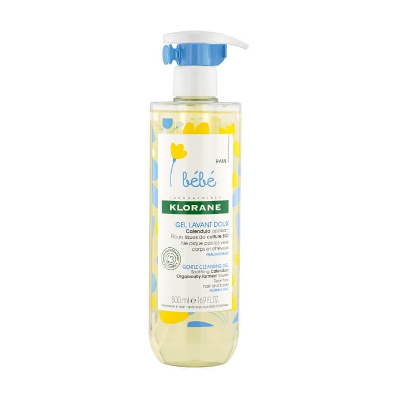 Gel spumant pentru par si corp, 500 ml, Klorane Bebe Gel spumant pentru par si corp, 500 ml, Klorane Bebe