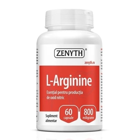 L-Arginine 800 mg, 60 capsule, Zenyth
