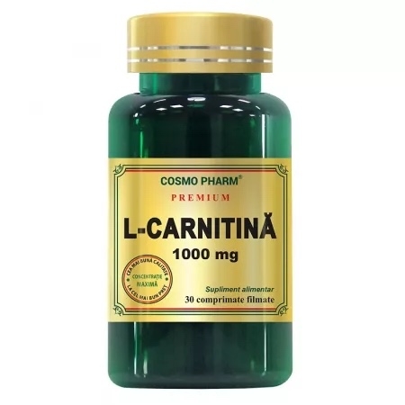 L-carnitina 1000 mg, 30 comprimate, Cosmo Pharm