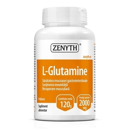 L-Glutamine pulbere, 120 g, Zenyth
