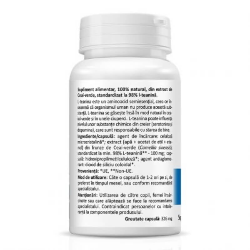 L-Theanine 100 mg, 30 capsule, Zenyth