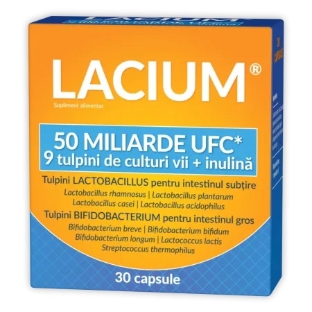 Lacium 50 miliarde UFC, 30 capsule, Zdrovit Lacium 50 miliarde UFC, 30 capsule, Zdrovit