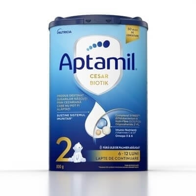 Cesar Biotik 2 lapte praf, 800g, Aptamil Cesar Biotik 2 lapte praf, 800g, Aptamil