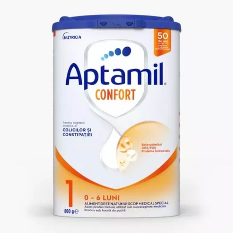 Lapte praf Aptamil Confort 1, 0-6 luni, 800 g, Nutricia Lapte praf Aptamil Confort 1, 0-6 luni, 800 g, Nutricia