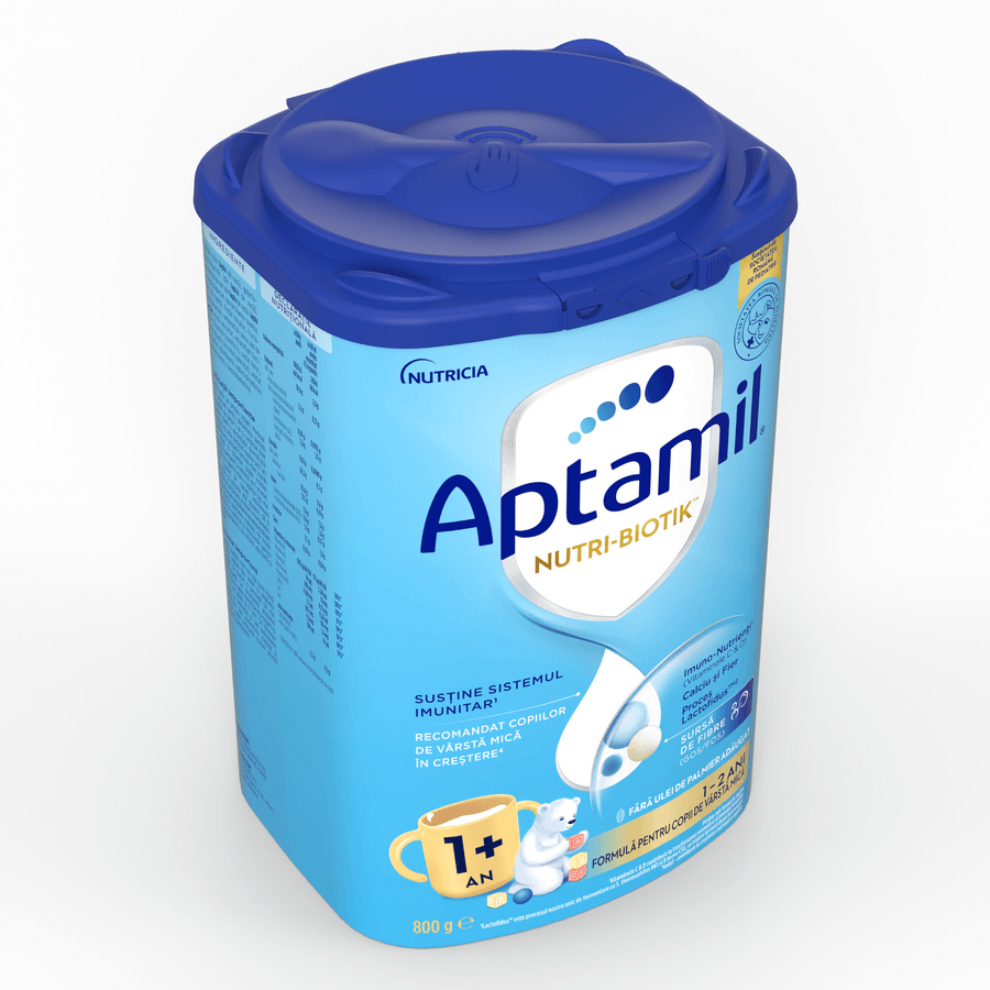 Junior 1+ Nutri-Biotik lapte praf, 800g, Aptamil Junior 1+ Nutri-Biotik lapte praf, 800g, Aptamil