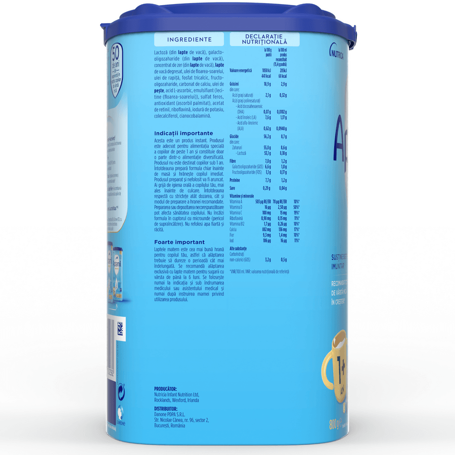 Junior 1+ Nutri-Biotik lapte praf, 800g, Aptamil Junior 1+ Nutri-Biotik lapte praf, 800g, Aptamil