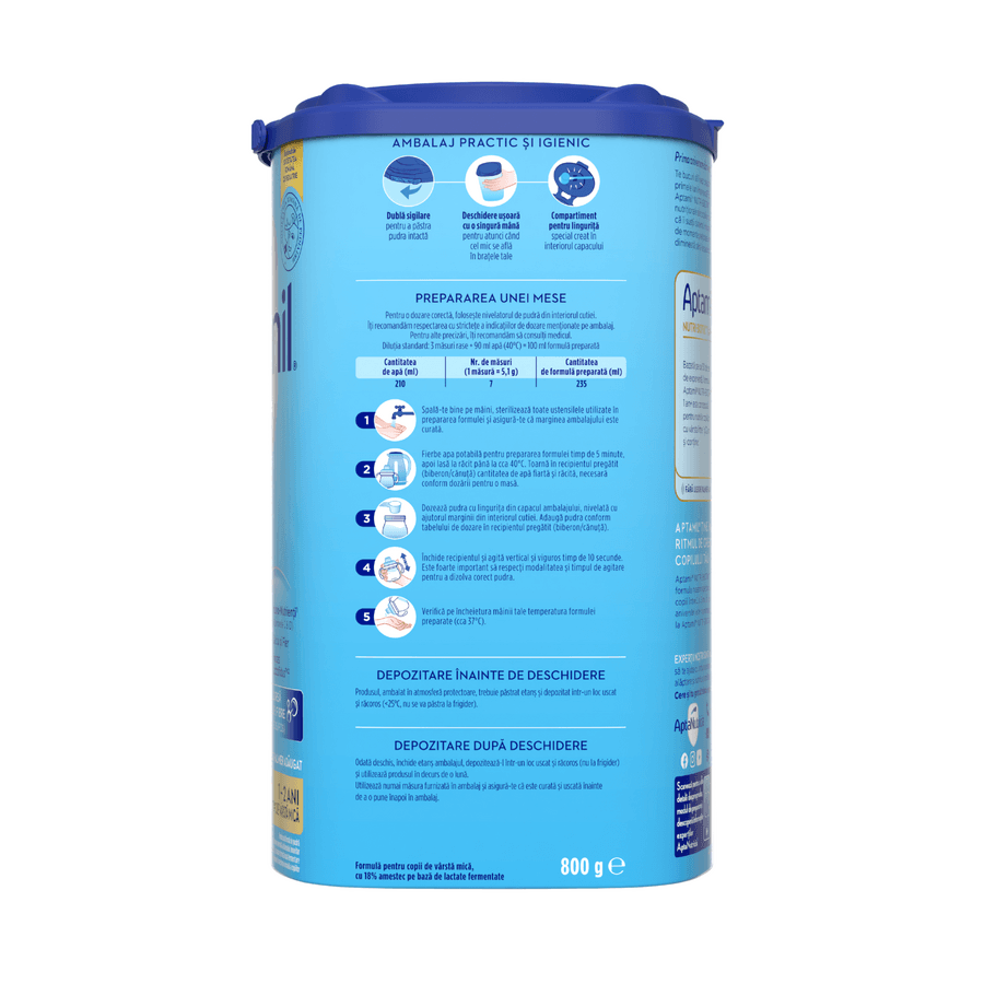 Junior 1+ Nutri-Biotik lapte praf, 800g, Aptamil Junior 1+ Nutri-Biotik lapte praf, 800g, Aptamil