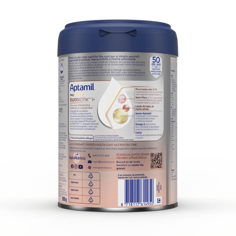 Lapte praf ProFutura DuoBiotik 1+, 1-2 ani, 800 g, Nutricia Lapte praf ProFutura DuoBiotik 1+, 1-2 ani, 800 g, Nutricia