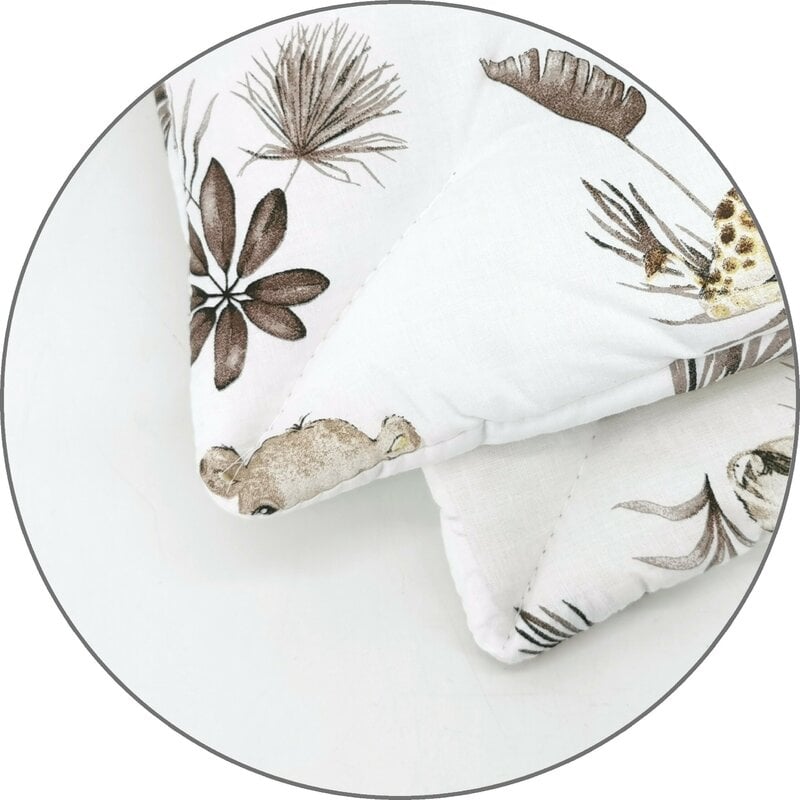 Lenjerie patut cu 5 piese, MimiNu, Cu cearceaf 120x60 cm, Pilota, Pernuta, 2 aparatori, Din bumbac certificat Oeko Tex Standard 100, Savanna Lenjerie patut cu 5 piese, MimiNu, Cu cearceaf 120x60 cm, Pilota, Pernuta, 2 aparatori, Din bumbac certificat Oeko Tex Standard 100, Savanna