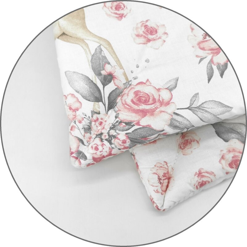 Lenjerie patut cu 5 piese, MimiNu, Cu cearceaf 120x60 cm, Pilota, Pernuta, 2 aparatori, Din bumbac certificat Oeko Tex Standard 100, Sweet Deer Pink Lenjerie patut cu 5 piese, MimiNu, Cu cearceaf 120x60 cm, Pilota, Pernuta, 2 aparatori, Din bumbac certificat Oeko Tex Standard 100, Sweet Deer Pink
