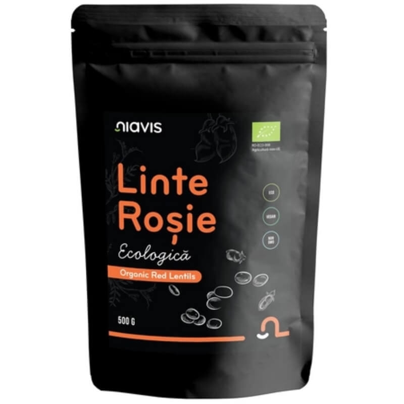 Linte rosie ecologica, 500 g, Niavis Linte rosie ecologica, 500 g, Niavis