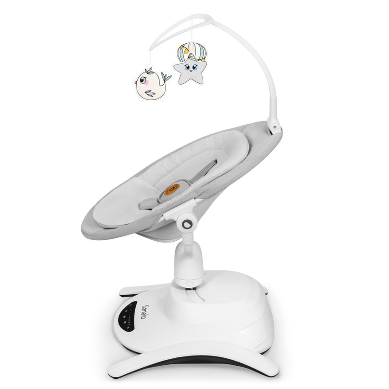 Lionelo - Balansoar multifunctional Bella, Electric, Scaun reglabil, Ecran tactil si telecomanda, 6 miscari unice, 5 viteze, Cu melodii, Gri Lionelo - Balansoar multifunctional Bella, Electric, Scaun reglabil, Ecran tactil si telecomanda, 6 miscari unice, 5 viteze, Cu melodii, Gri
