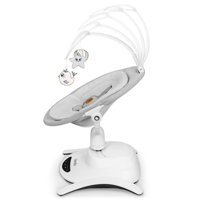 Lionelo - Balansoar multifunctional Bella, Electric, Scaun reglabil, Ecran tactil si telecomanda, 6 miscari unice, 5 viteze, Cu melodii, Gri Lionelo - Balansoar multifunctional Bella, Electric, Scaun reglabil, Ecran tactil si telecomanda, 6 miscari unice, 5 viteze, Cu melodii, Gri