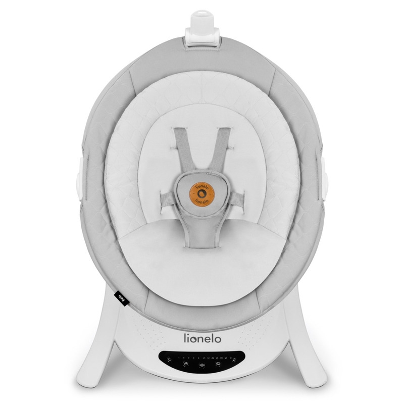Lionelo - Balansoar multifunctional Bella, Electric, Scaun reglabil, Ecran tactil si telecomanda, 6 miscari unice, 5 viteze, Cu melodii, Gri Lionelo - Balansoar multifunctional Bella, Electric, Scaun reglabil, Ecran tactil si telecomanda, 6 miscari unice, 5 viteze, Cu melodii, Gri