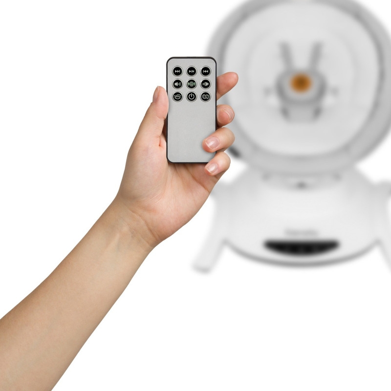 Lionelo - Balansoar multifunctional Bella, Electric, Scaun reglabil, Ecran tactil si telecomanda, 6 miscari unice, 5 viteze, Cu melodii, Gri Lionelo - Balansoar multifunctional Bella, Electric, Scaun reglabil, Ecran tactil si telecomanda, 6 miscari unice, 5 viteze, Cu melodii, Gri