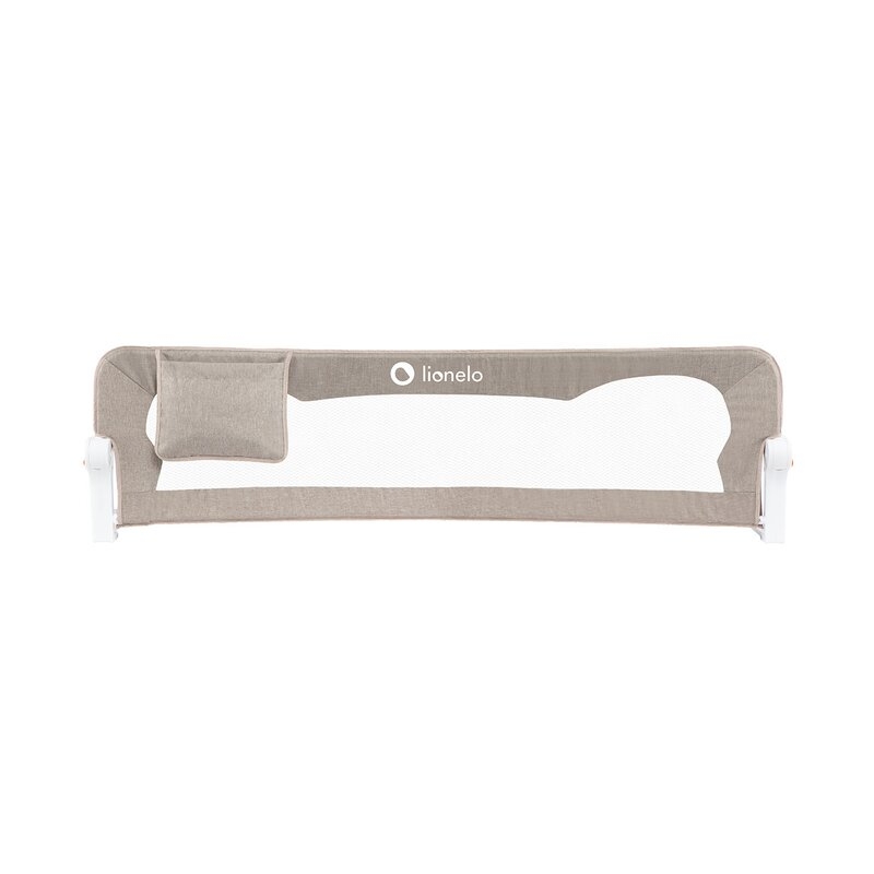 Protectie laterala pat, Lionelo, Eva, Cu buzunar accesorii, 150x35 cm, Conform cu standardul european de securitate BS7072, Bej Protectie laterala pat, Lionelo, Eva, Cu buzunar accesorii, 150x35 cm, Conform cu standardul european de securitate BS7072, Bej