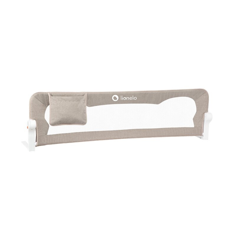 Protectie laterala pat, Lionelo, Eva, Cu buzunar accesorii, 150x35 cm, Conform cu standardul european de securitate BS7072, Bej Protectie laterala pat, Lionelo, Eva, Cu buzunar accesorii, 150x35 cm, Conform cu standardul european de securitate BS7072, Bej