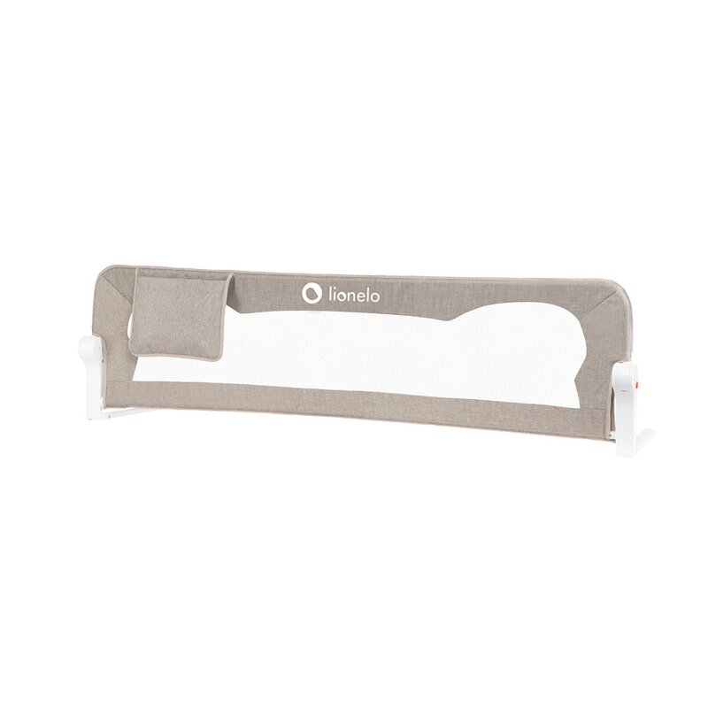 Protectie laterala pat, Lionelo, Eva, Cu buzunar accesorii, 150x35 cm, Conform cu standardul european de securitate BS7072, Bej Protectie laterala pat, Lionelo, Eva, Cu buzunar accesorii, 150x35 cm, Conform cu standardul european de securitate BS7072, Bej