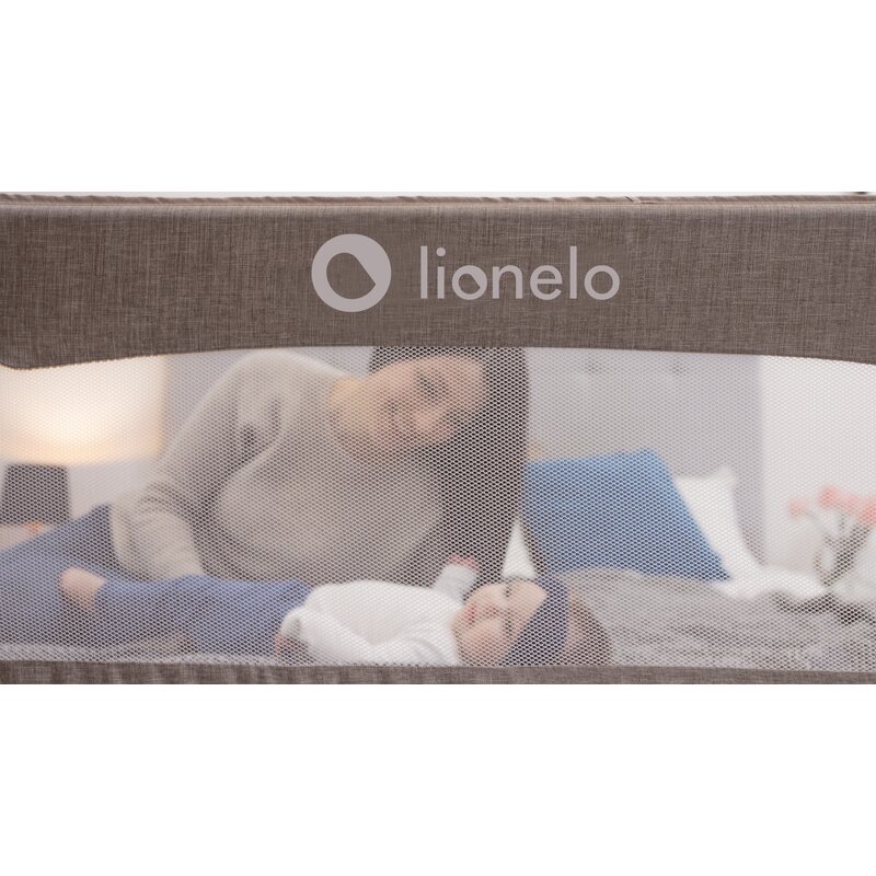 Protectie laterala pat, Lionelo, Eva, Cu buzunar accesorii, 150x35 cm, Conform cu standardul european de securitate BS7072, Bej Protectie laterala pat, Lionelo, Eva, Cu buzunar accesorii, 150x35 cm, Conform cu standardul european de securitate BS7072, Bej