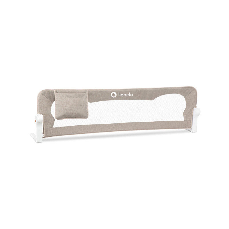 Protectie laterala pat, Lionelo, Eva, Cu buzunar accesorii, 150x35 cm, Conform cu standardul european de securitate BS7072, Bej Protectie laterala pat, Lionelo, Eva, Cu buzunar accesorii, 150x35 cm, Conform cu standardul european de securitate BS7072, Bej